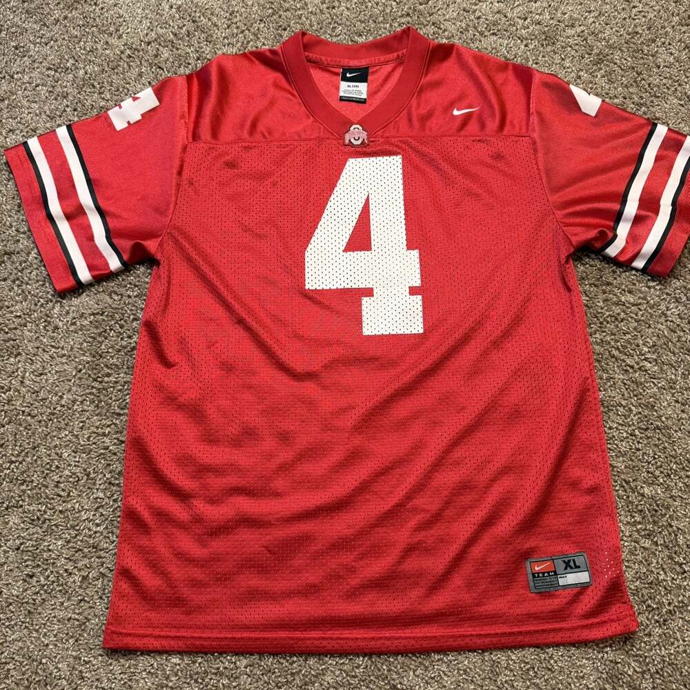 Nike NCAA Ohio State Buckeyes Herbstreit #4 OSU Football Jersey Red Youth XL